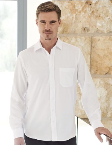 HEN-H590-Mens Wicking Long Sleeve Shirt